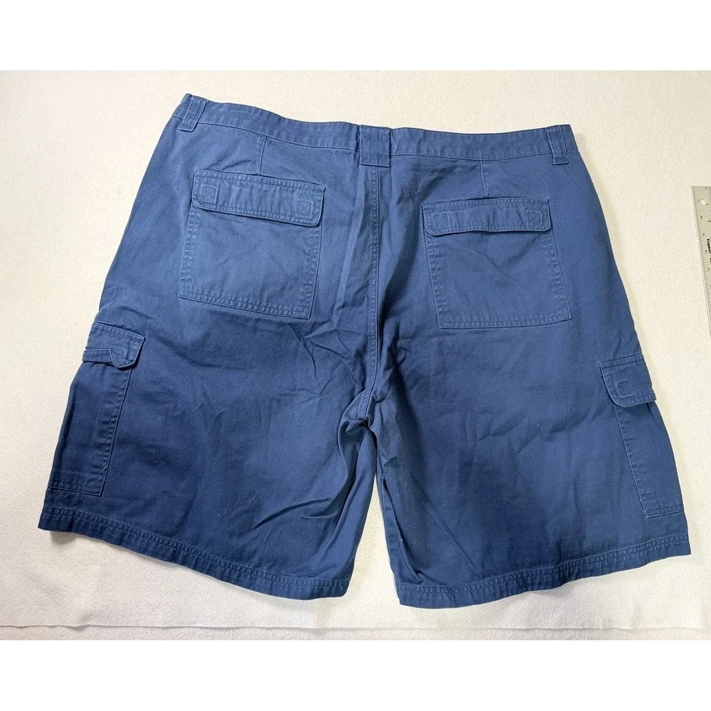Pau Hana Hawaii Mens Cargo Shorts Size 44 Blue 100% Cotton Outdoors Fishing